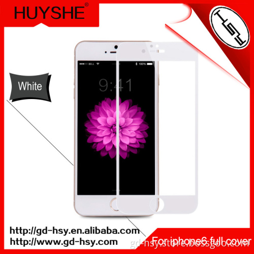 HUYSHE Best quality 100% Full Cover 9h 0.26mm 2.5D For Iphone 6 / 6s Tempered Glass Screen Protector